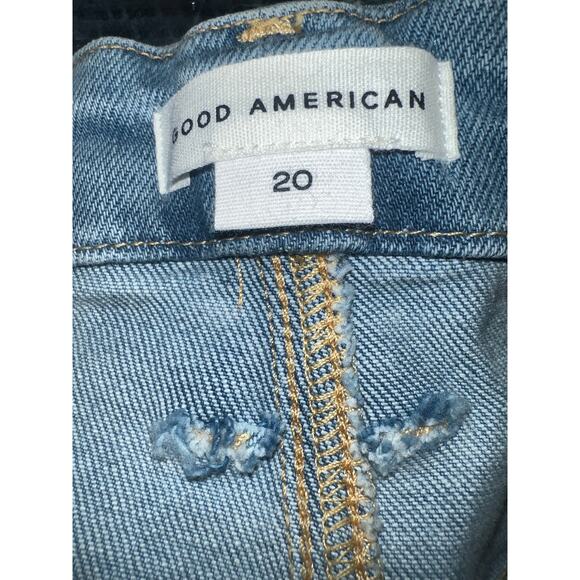 Good American New women’s good leg flare with flat tummy tech blue jeans - Picture 7 of 14